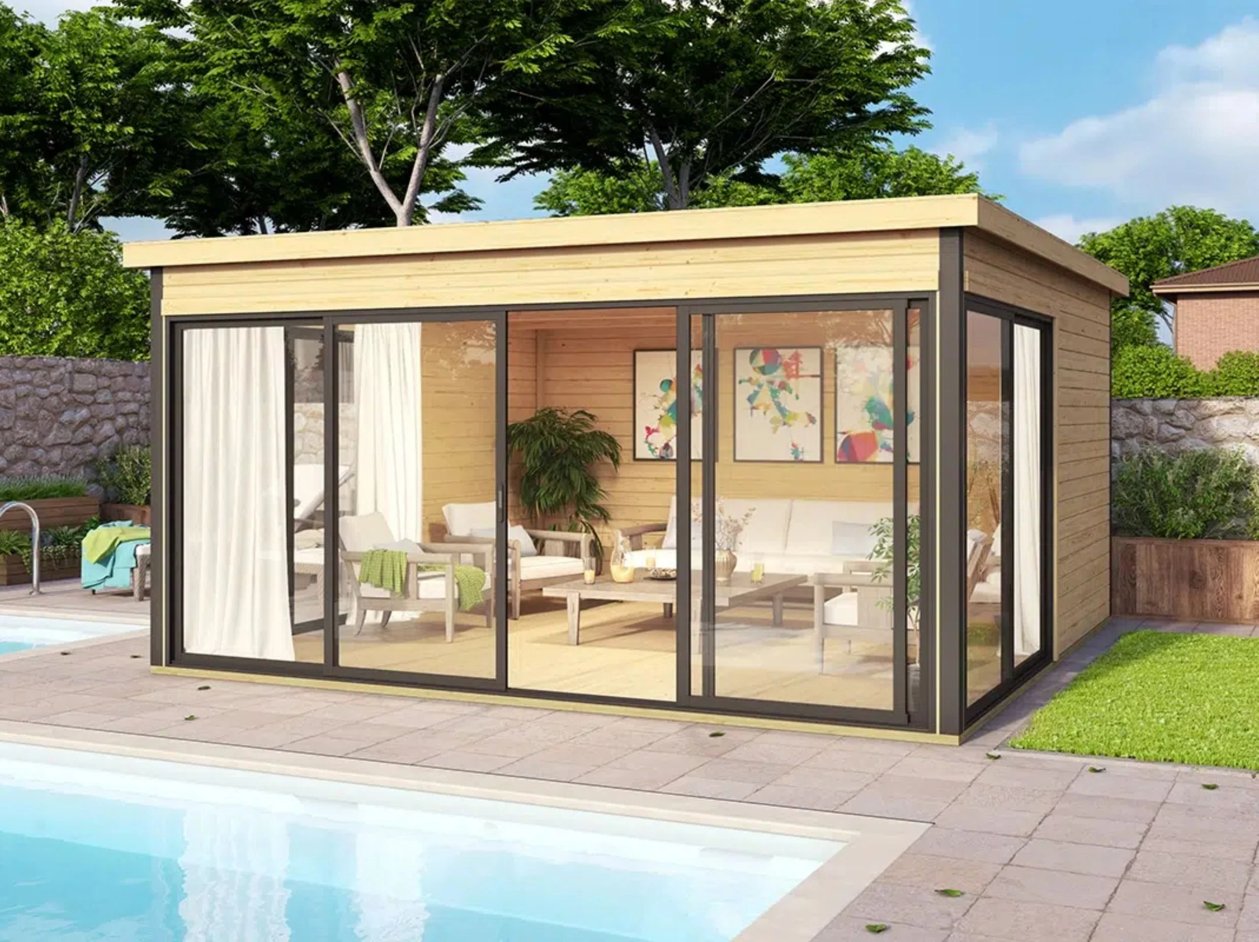 Lasita Maja Tuinhuis Domeo 5 418 x 418 cm - Afbeelding 4